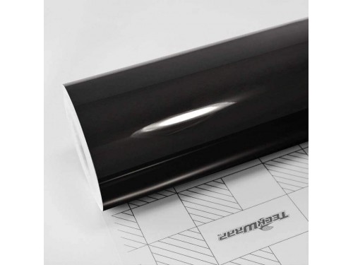 Čierna super lesklá fólia - TeckWrap  - rozmer 0,85m x 1,5m